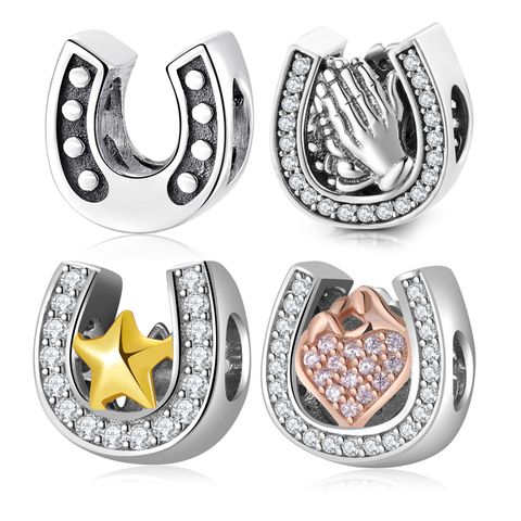 Casual U Shape Star Sterling Silver Wholesale Jewelry Accessories