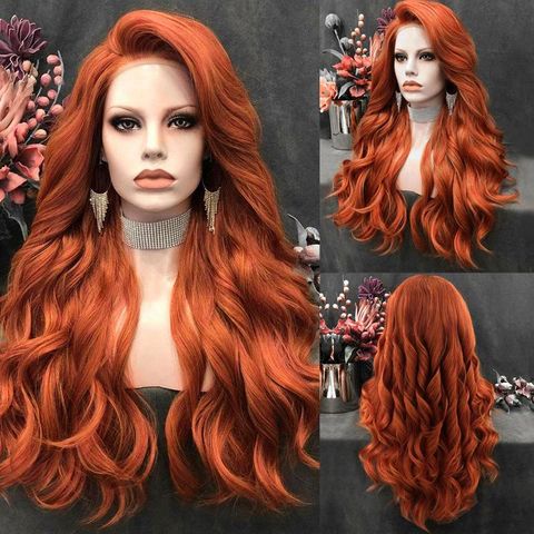 Women's Retro Holiday Nightclub Street High Temperature Wire Side Fringe Long Curly Hair Wigs