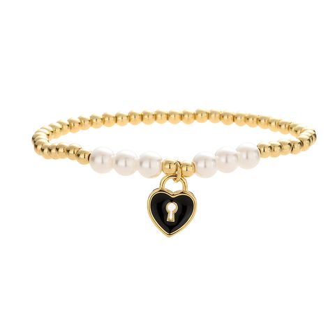 Ig Style Simple Style Letter Heart Shape Copper Beaded Inlay Zircon Bracelets