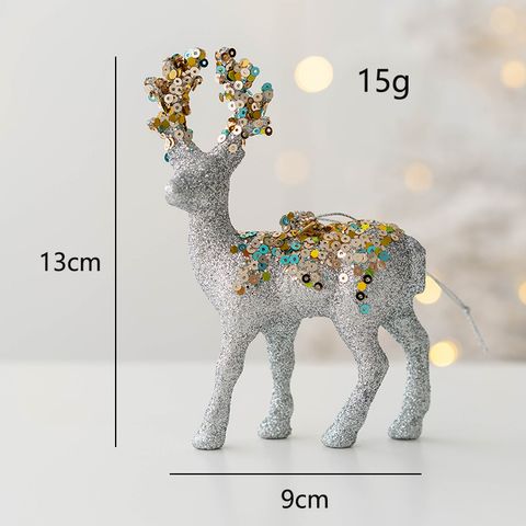 Christmas Elegant Sweet Elk Pvc Cloth Party Festival Ornaments Decorative Props
