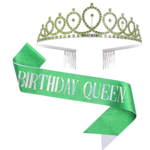 New Letter Pattern Anniversary Crown Birthday Party Decorations