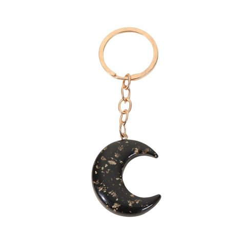 Cute Star Moon Arylic Metal Unisex Bag Pendant Keychain