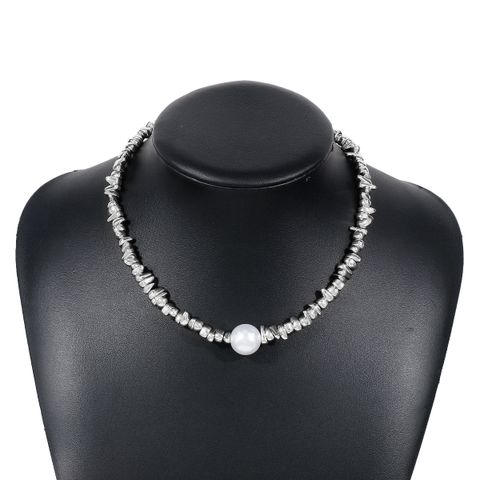 Wholesale Jewelry Elegant Modern Style Simple Style Ball Imitation Pearl Alloy Iron Pendant Necklace