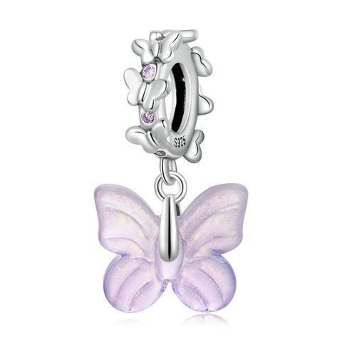 Casual Elegant Crown Flower Butterfly Sterling Silver Inlay Glass Zircon Jewelry Accessories