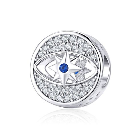 Casual Shiny Eye Sterling Silver Inlay Zircon Jewelry Accessories