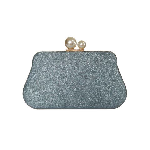 Pu Leather Solid Color Square Evening Bags