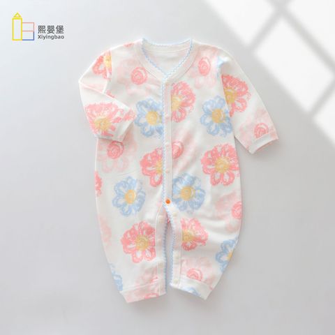Casual Animal Flower Bow Knot Cotton Baby Rompers