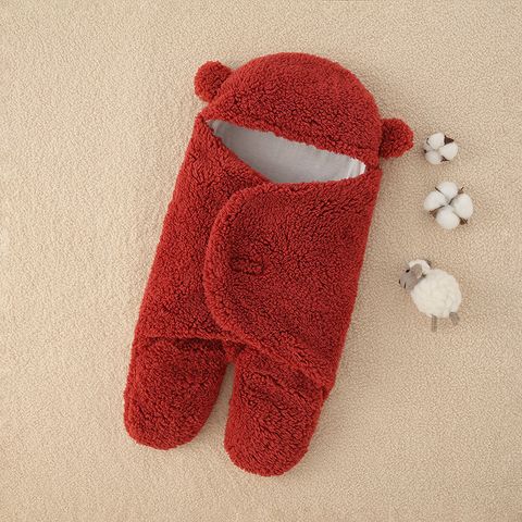 Cute Solid Color Polyester Spring Receiving Blanket Baby Accessories