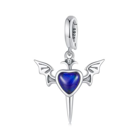 Casual Shiny Angel Sterling Silver Inlay Zircon Jewelry Accessories