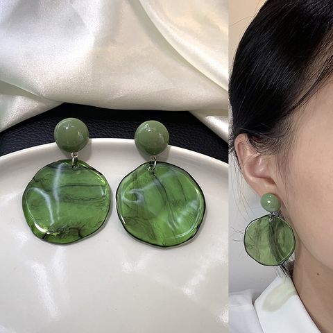 Fashion Geometric Alloy Plating Artificial Diamond Women's Earrings 1 Pair