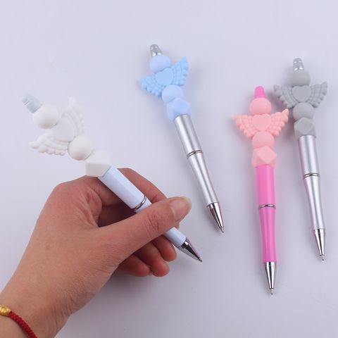 1 Piece Heart Shape Learning Daily Plastic Silica Gel Cartoon Style Ballpoint Pen