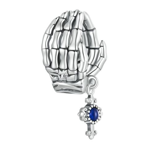 Casual Cross Heart Shape Sterling Silver Inlay Zircon Jewelry Accessories
