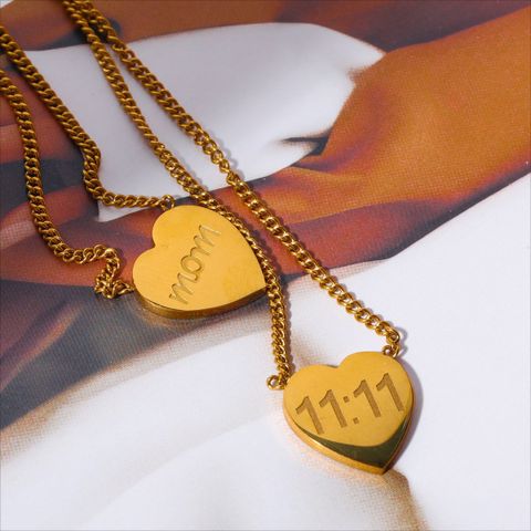 Kupfer 18 Karat Vergoldet Lässig Ferien Einfacher Stil Überzug Anzahl Halskette Mit Anhänger