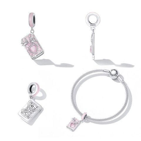 Casual Cute Tarot Sterling Silver Jewelry Accessories