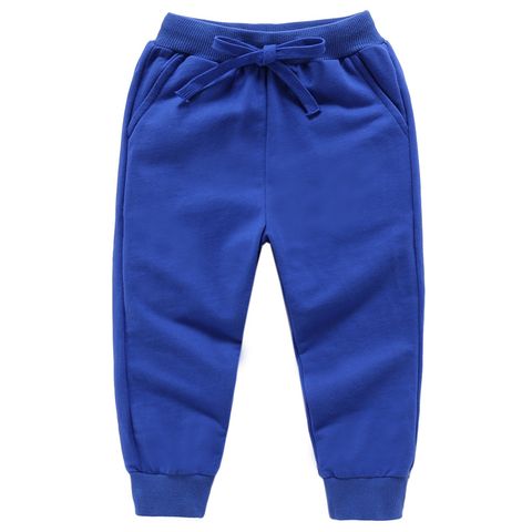 Casual Sports Solid Color Cotton Spandex Boys Pants