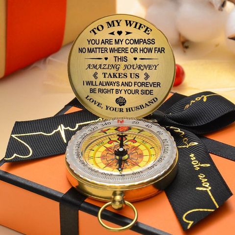 Dad To Son Enjoy The Ride Compass Multifunctional Compass Outdoor Mountaineering Gift