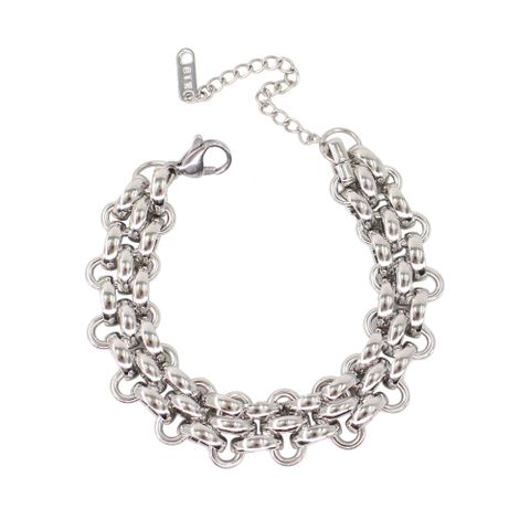 Simple Style Geometric Titanium Steel Plating Chain Women's Necklace