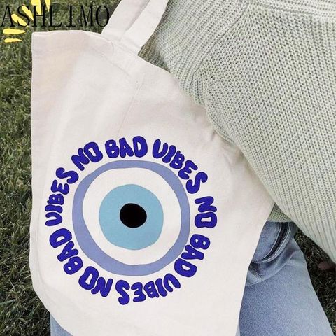 Women's Devil's Eye Cute Funny Shopping Bags