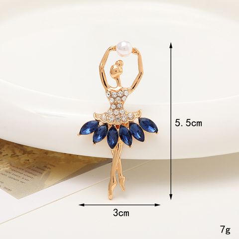 Sweet Cartoon Character Alloy Plating Inlay Artificial Crystal Jewelry Accessories