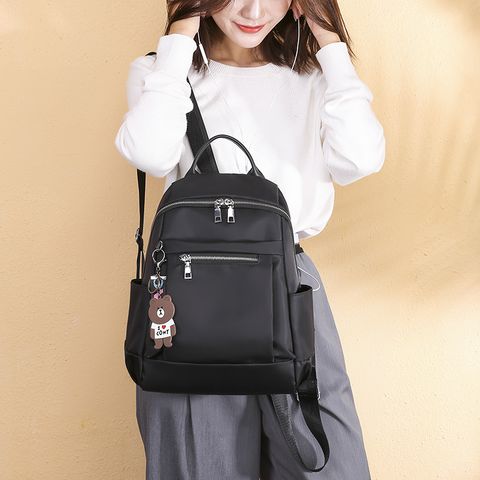 Solid Color Casual Shopping Women's Backpack