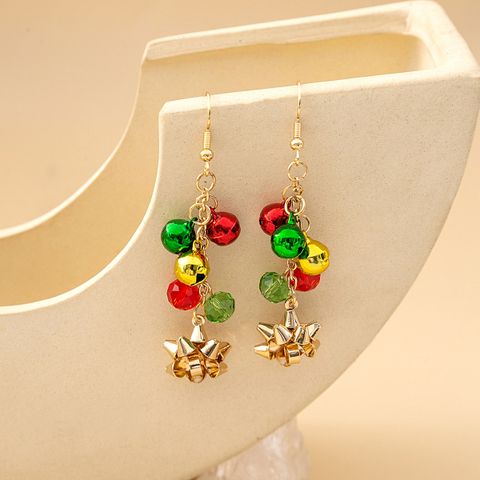 1 Pair Ig Style Bell Chain Alloy Drop Earrings