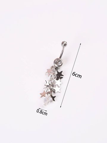 Ig Style Sexy Cool Style Star Stainless Steel Belly Ring