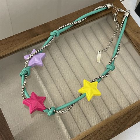 Japanese Style Sweet Star Alloy Women's Necklace