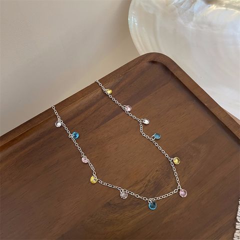 Candy Meteor ~ Colorful Beaded Xingx Necklace Female Design Sense Dopamine Girl Summer Sweet Cool Hot Girl Clavicle Chain