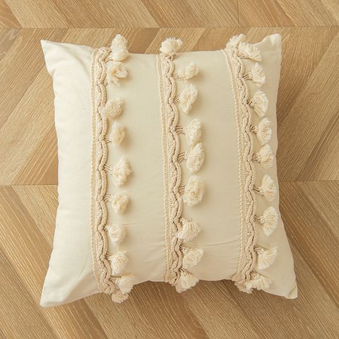 Elegant Solid Color Cotton Polyester Pillow Cases
