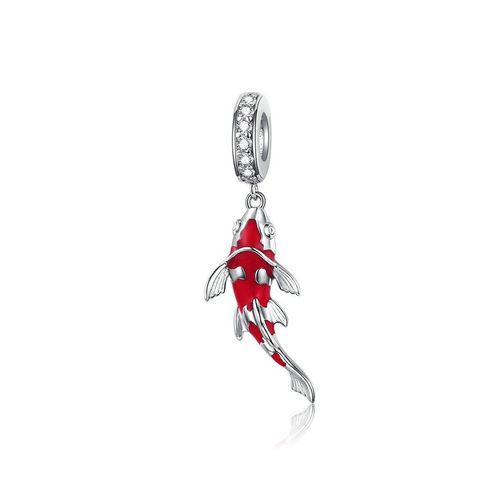 Casual Fish Sterling Silver Inlay Zircon Jewelry Accessories