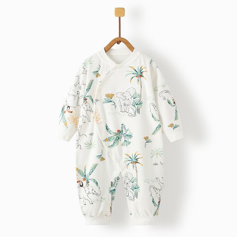 Casual Animal Cotton Baby Rompers