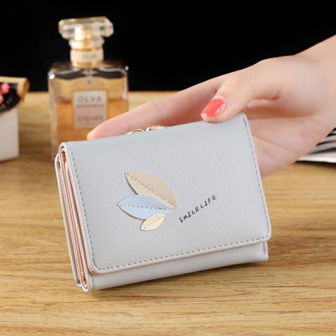 Women's Solid Color Pu Leather Clasp Frame Wallets