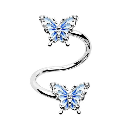 1 Piece Vintage Style Star Butterfly Plating Inlay Stainless Steel Rhinestones Ear Studs