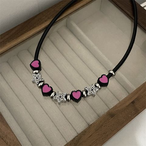 Cute Sweet Star Heart Shape Alloy Wholesale Jewelry Set