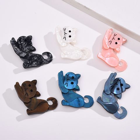 Simple Style Cat Arylic Plating Unisex Brooches