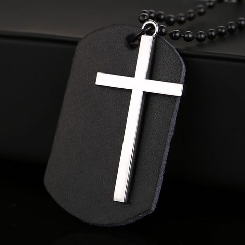 Casual Cross Alloy Unisex Pendant Necklace