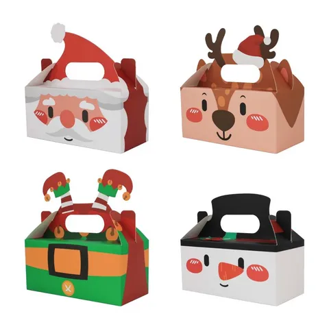 Navidad Lindo Dibujos Animados Papel Navidad Fiesta Bolsas De Regalo