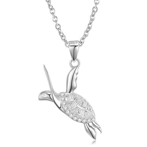 Casual Tortoise Sterling Silver Plating Pendant Necklace