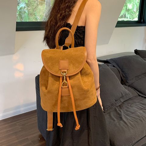 Splicing Solid Color Casual Daily Shopping Women's Backpack