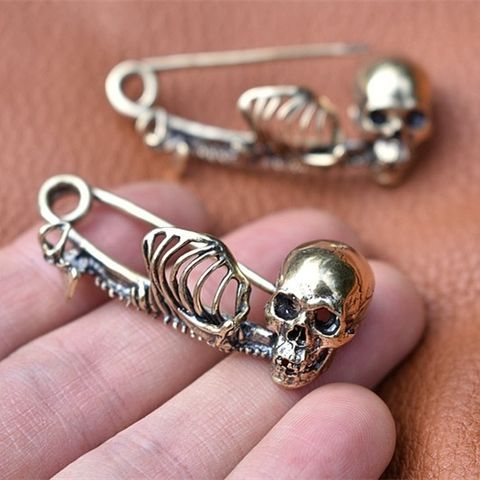 Cool Style Skull Alloy Plating Unisex Brooches