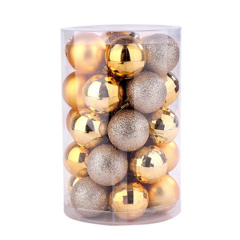 Christmas Cute Glittery Solid Color Plastic Party Festival Ball