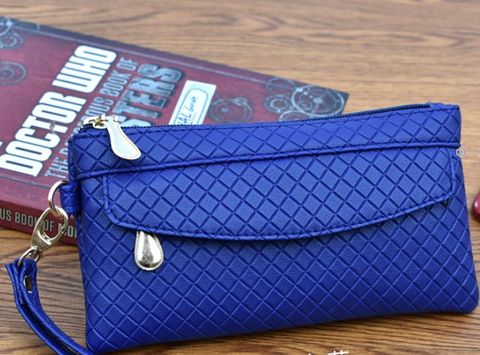 Women's Small All Seasons Pu Leather Solid Color Classic Style Square Zipper Clutch Bag