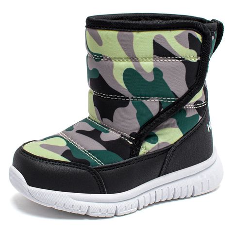 Kid's Casual Solid Color Round Toe Snow Boots