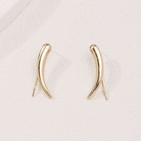 1 Pair Ig Style Simple Style Geometric Plating Alloy Gold Plated Ear Studs