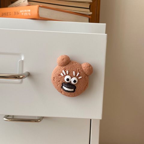 Busy Homemade Chocolate Cookies Refridgerator Magnets Facial Expression Pack Muscle Bear Decorative Sticker Magnetic Magnet