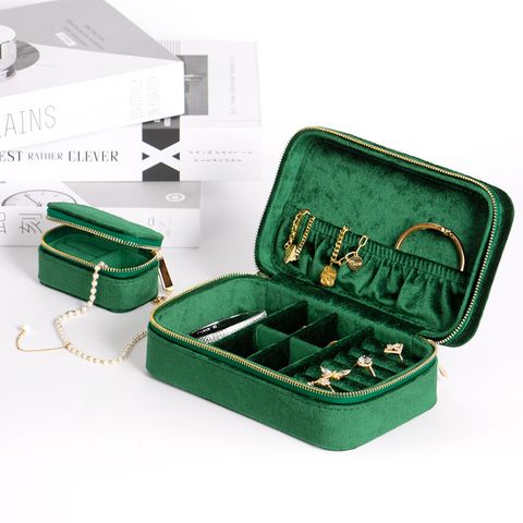 Vacation Solid Color Flannel Wholesale Jewelry Boxes