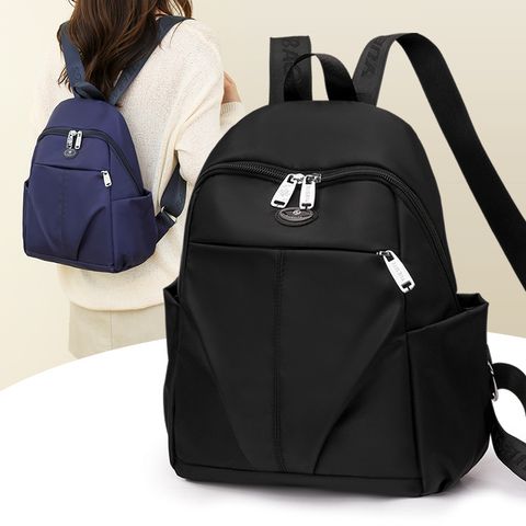 Solid Color Travel Shopping Women's Backpack