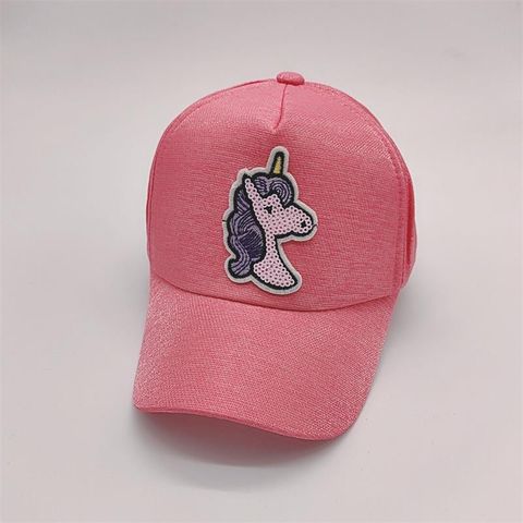 Children Unisex Cartoon Style Cute Sweet Unicorn Baseball Cap