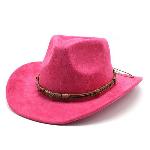 Unisex Vintage Style Ethnic Style Solid Color Big Eaves Fedora Hat