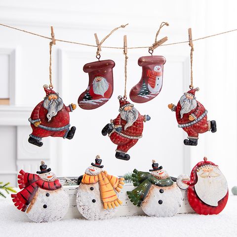 Christmas Cartoon Style Simple Style Santa Claus Iron Festival Decorative Props